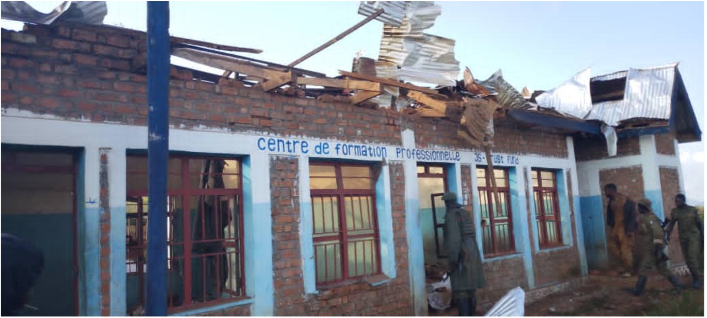 Mwenga : un centre de formation détruit à Mikenge par le drone