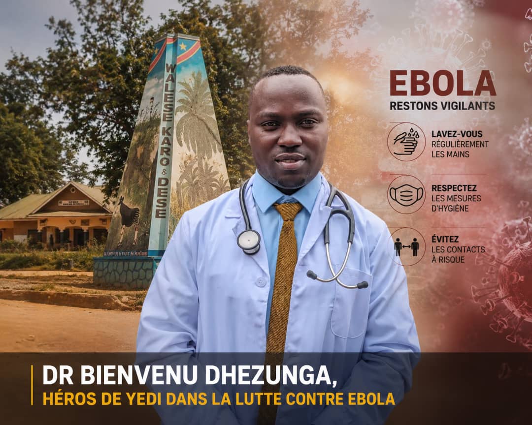 Ituri : face à Ebola, la société civile demande une reconnaissance nationale pour le Dr Bienvenu Dhezunga