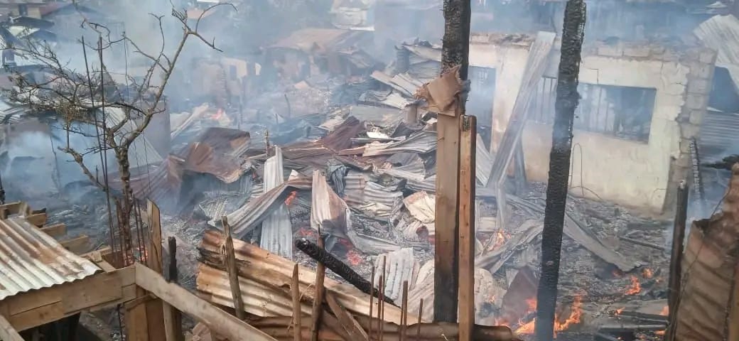 Bukavu : dix maisons détruites dans un incendie à Nyalukemba, aucun décès enregistré