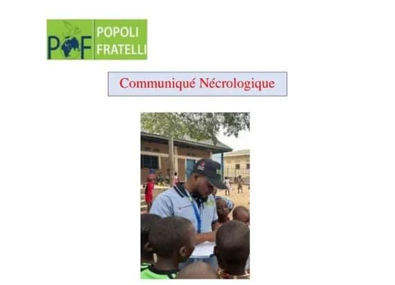 Sud-Kivu : Gabriel Kashindi Kabwe, animateur communautaire de Popoli Fratelli RDC, est décédé à Uvira
